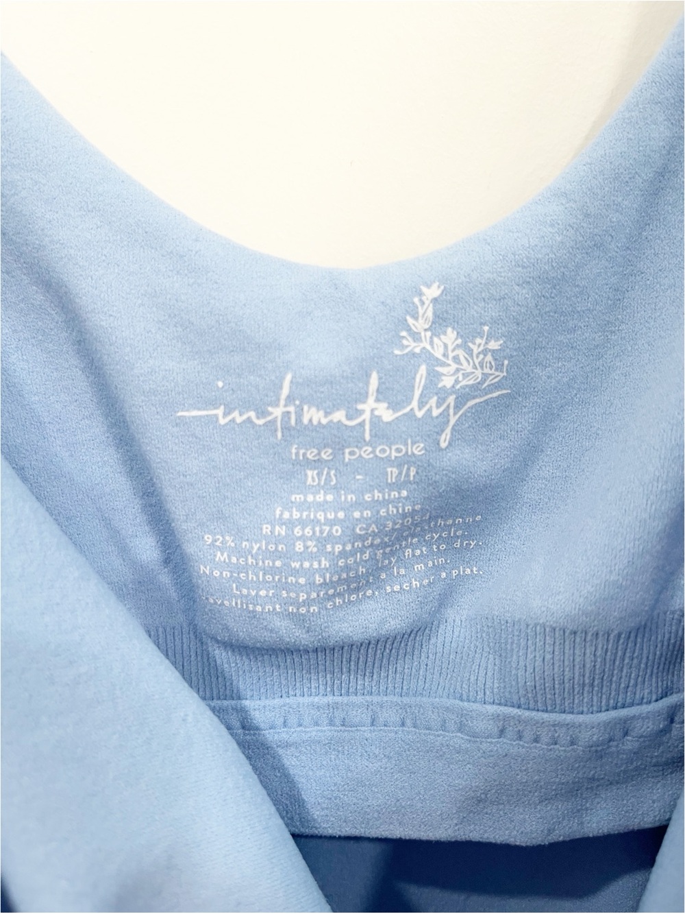 Intimately Free People Clean Lines Boatneck Bodysuit Blue XS/S - Picture 6 of 9